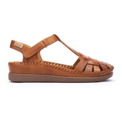 Women's Pikolinos CADAQUES Wedge Sandals Brown | NZ P5827A1